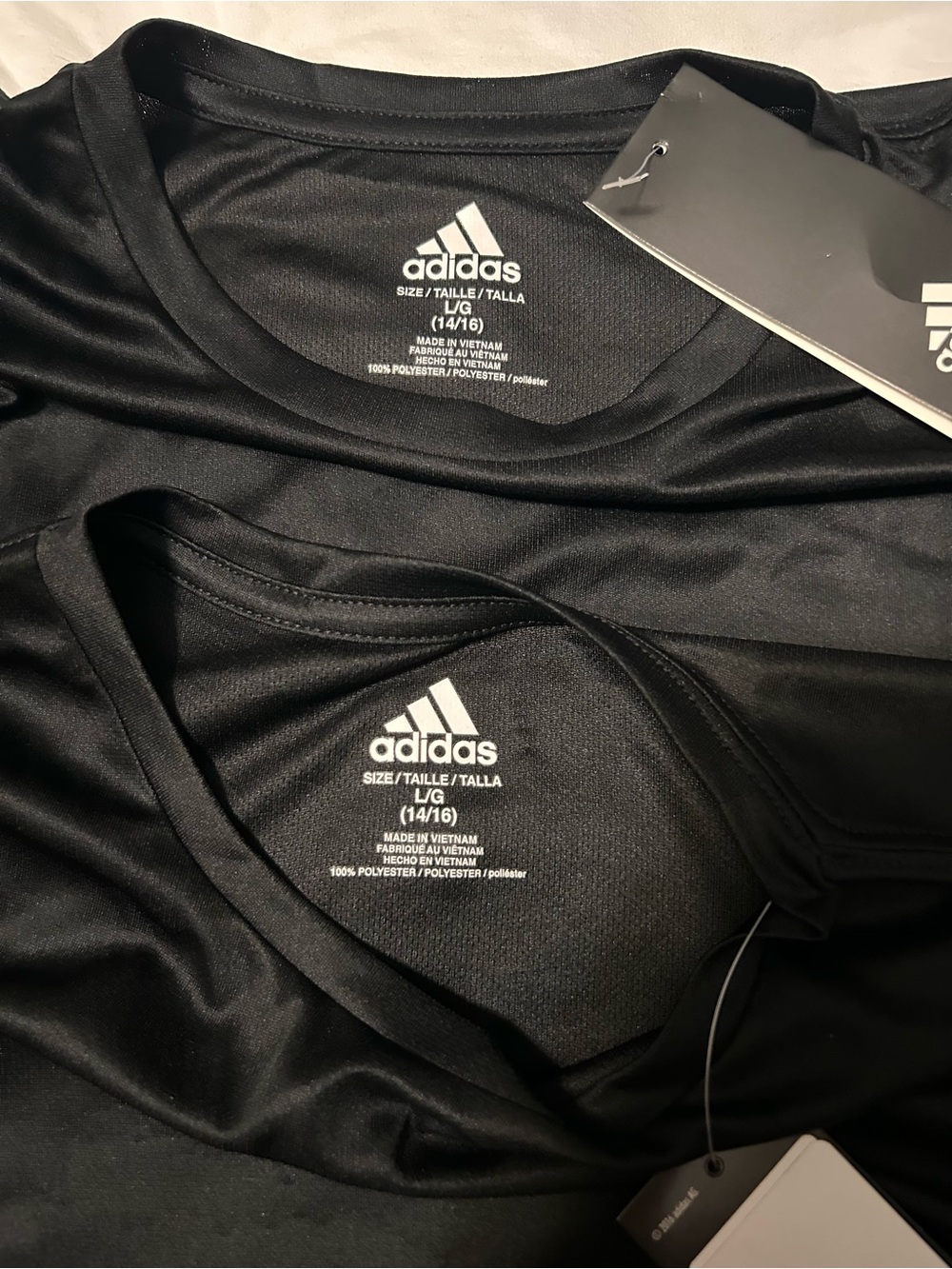 adidas Black Short Sleeve Performance Tee for Kids